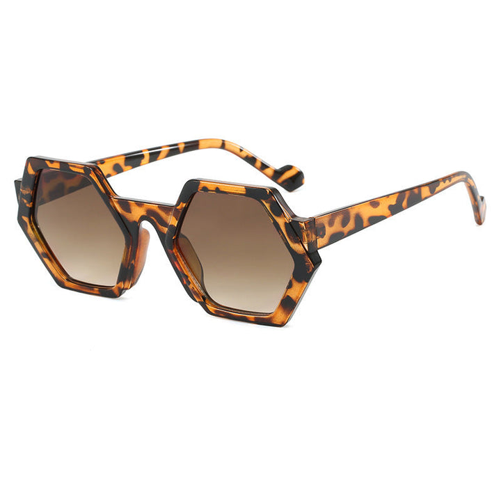 Ladies' striking sunglasses with hexagonal frame and comfortable fit Kalsten