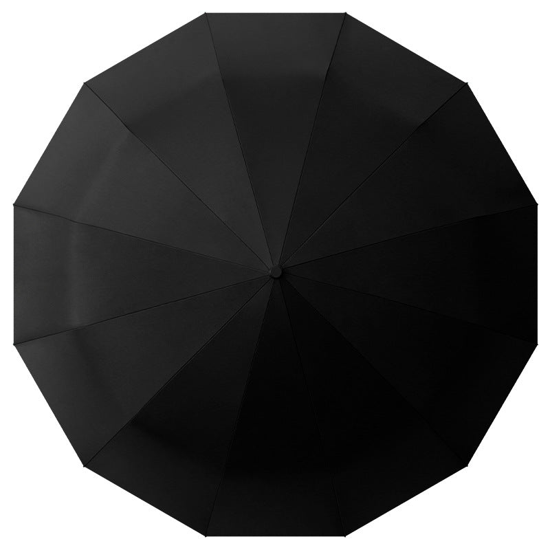 Women's Premium Windproof Folding Umbrella with Wooden Handle Kalsten