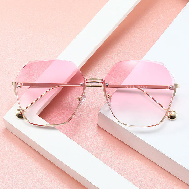 Ladies oversized sunglasses in modern hexagon style Kalsten