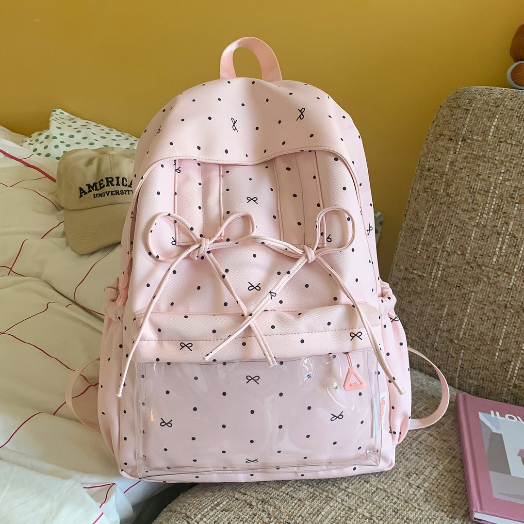 Stylish Polka Dot Pattern Backpack Kalsten