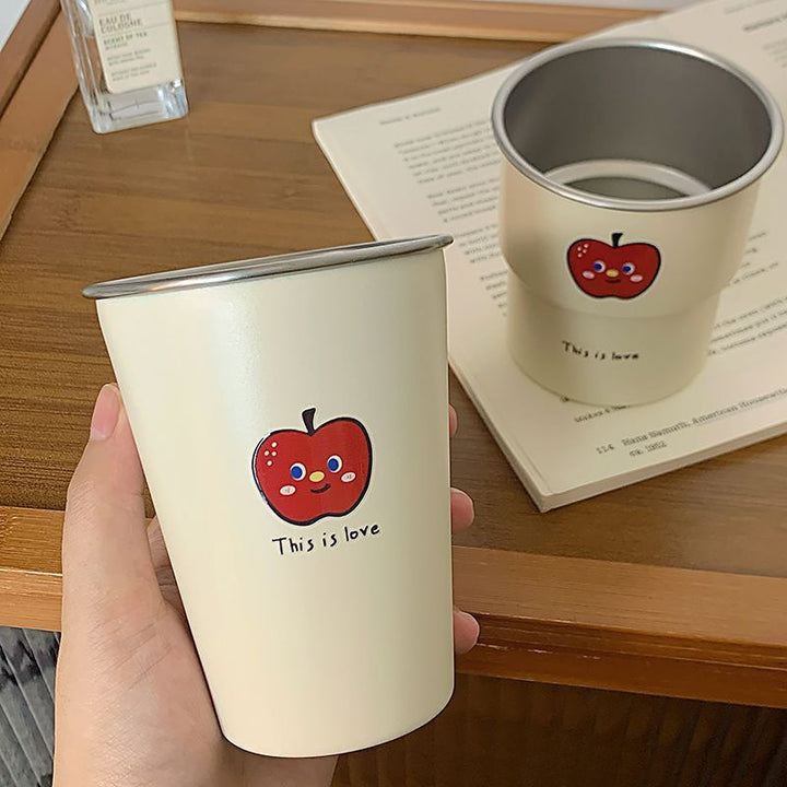 Multifunctional ceramic mug with cheerful apple design Kalsten