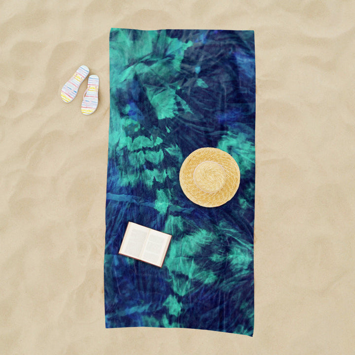 generously cut beach towel with TIE-DYE pattern Kalsten