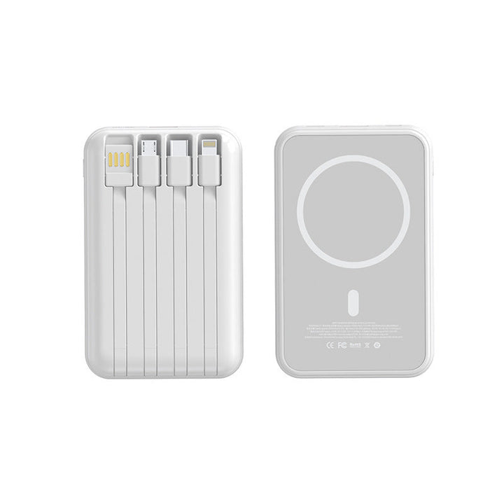 Portable Powerbank with Integrated Charging Cables Kalsten