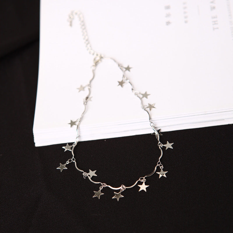 Star Charm Linked Chain Necklace Kalsten