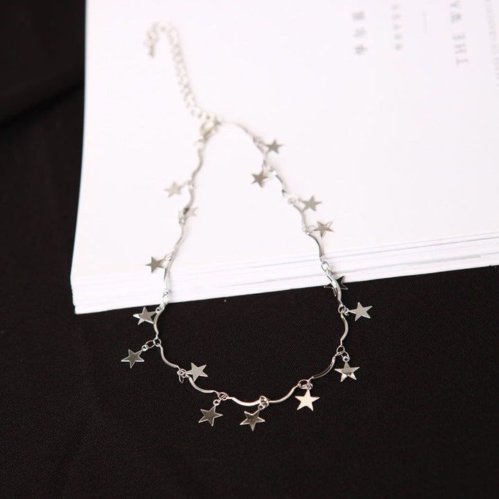 Star Charm Linked Chain Necklace Kalsten