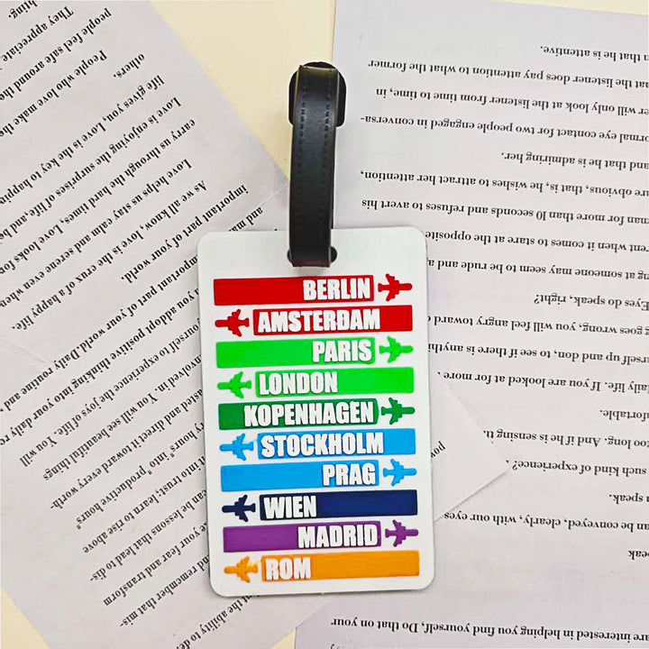 Unisex Travel-Themed Luggage Tag Kalsten