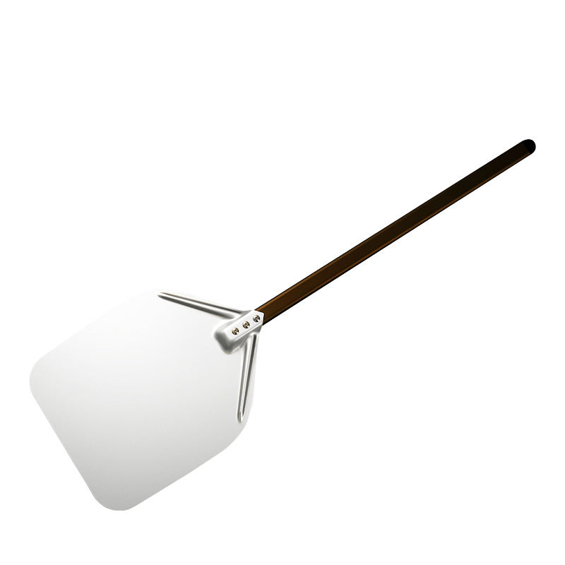 extra-long wooden handled aluminum pizza peel with flat square paddle Kalsten