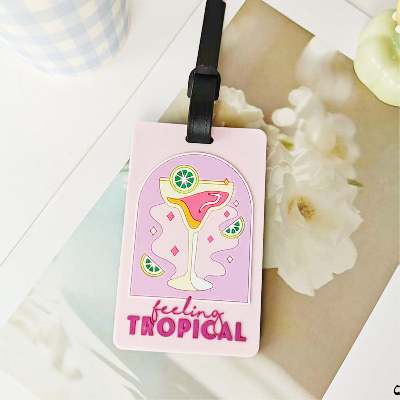 Unisex Tropical-Themed Luggage Identifier Kalsten