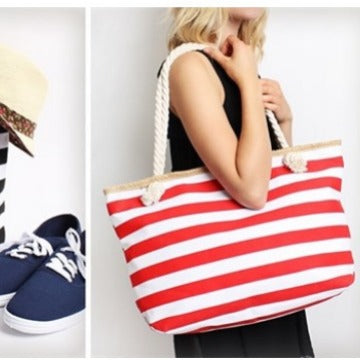 Beach bag made of high-quality canvas with sturdy rope handles Kalsten