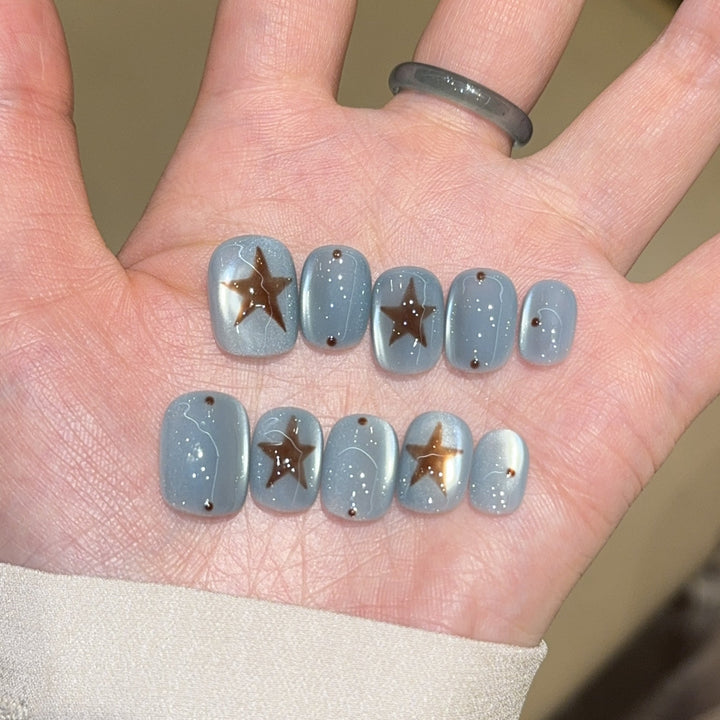Artificial Nail Tips with Star Design Kalsten