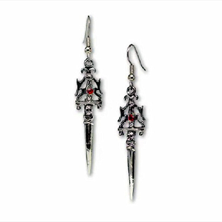 Gothic Statet Skull Earrings Kalsten
