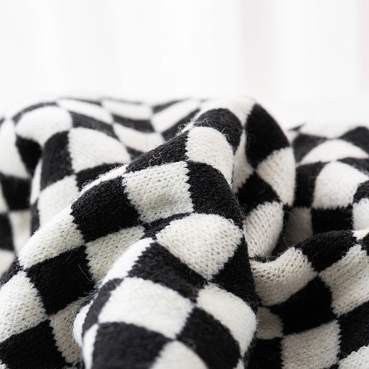 Women Stylish Check Scarf Kalsten
