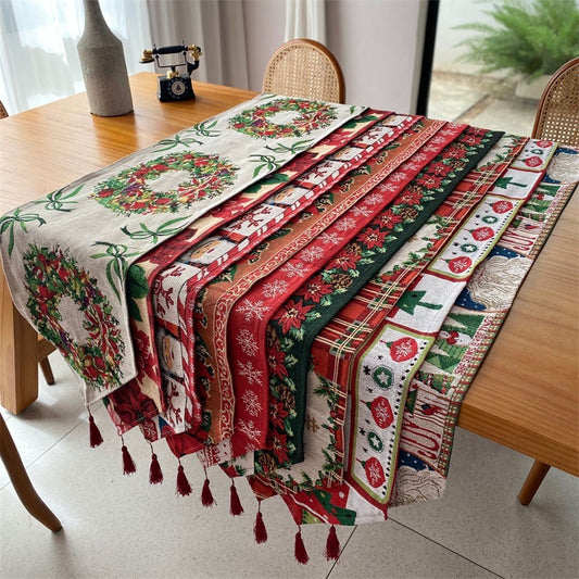 Festive Holiday-Themed Table Runner