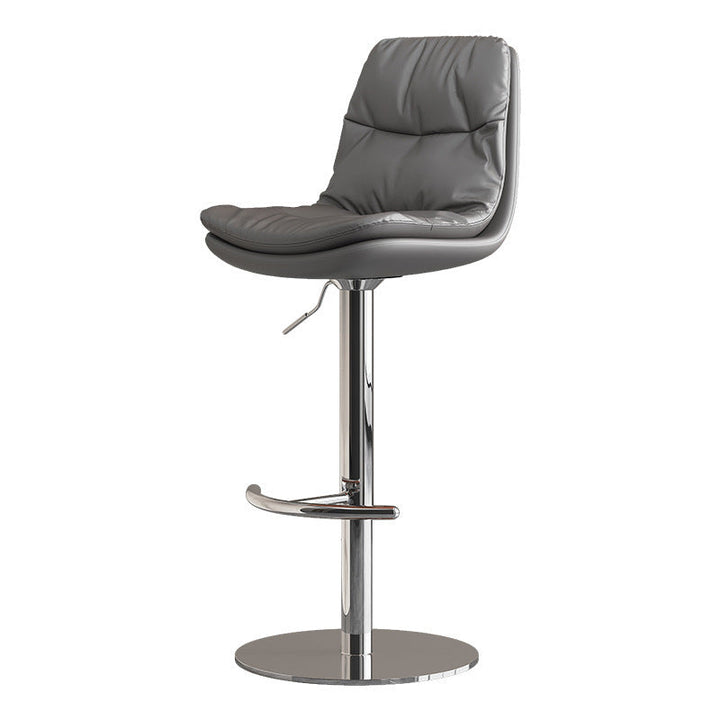 Height adjustable bar stool with ergonomic seat and T-shaped foot Kalsten