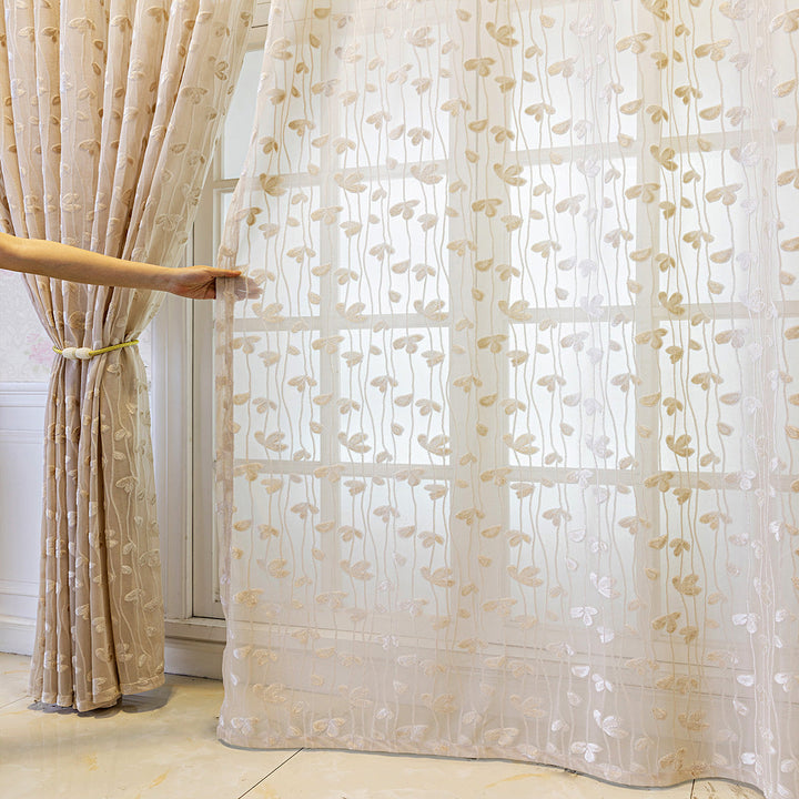 WoEmbroidered Sheer Curtain Panel Kalsten