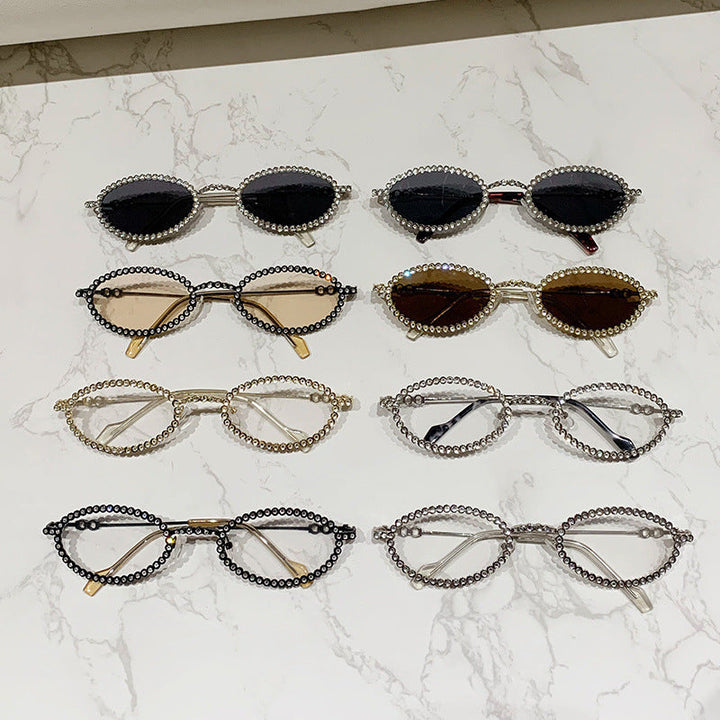 Ladies Designer Eyewear Frame with Extravagant Pearl Frame Kalsten