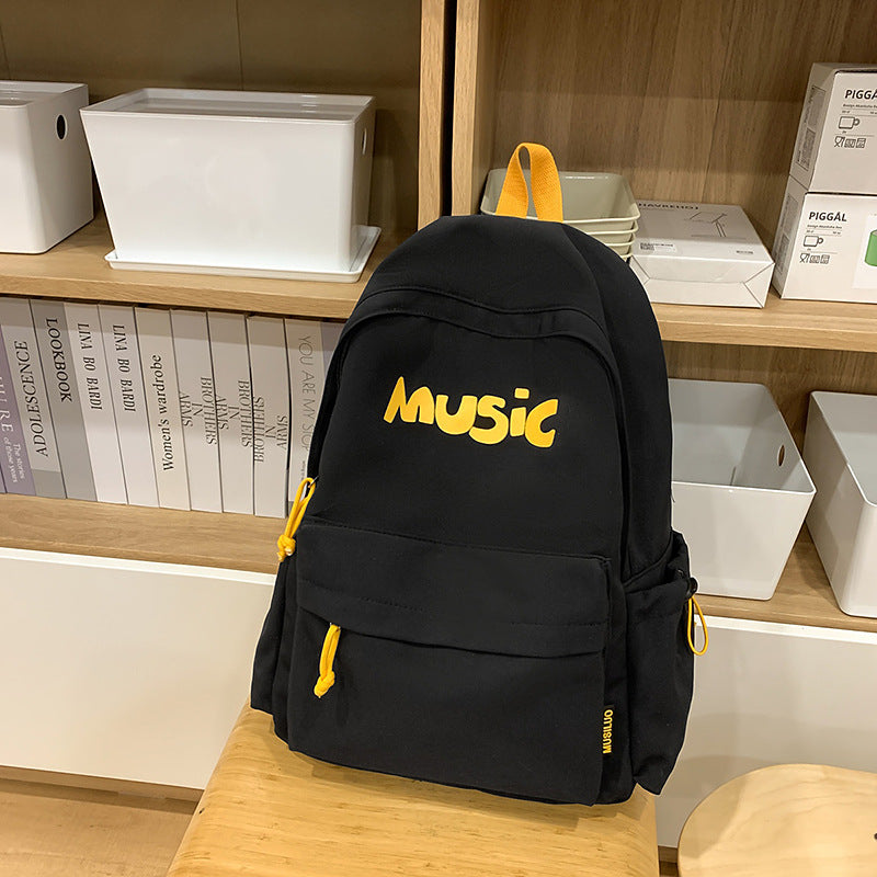Casual Music-Themed Backpack Kalsten