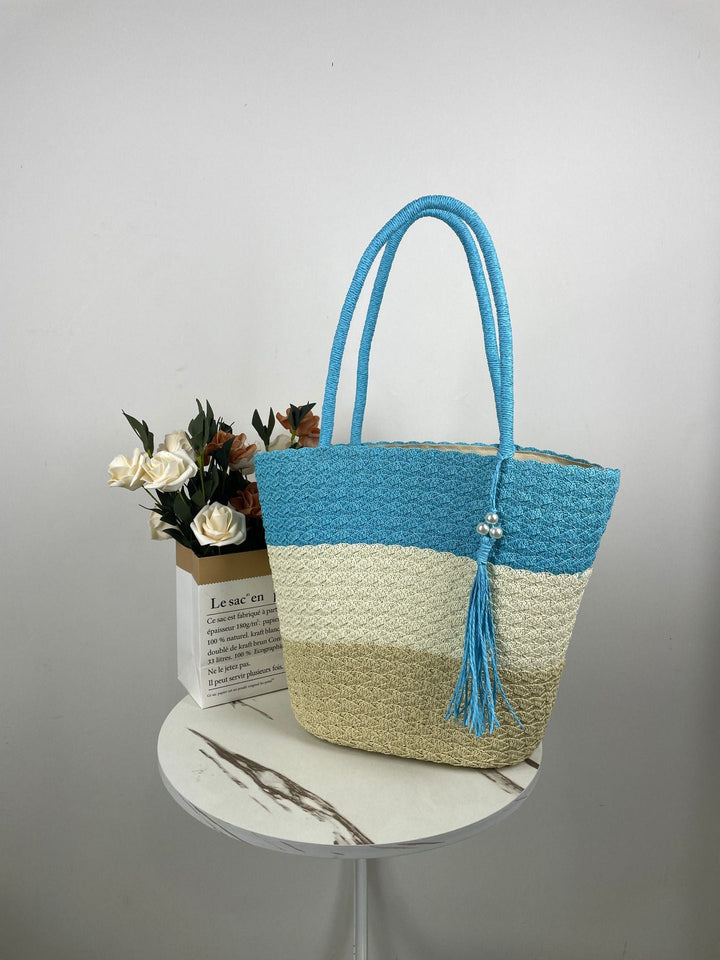Trendy Woven Beach Bag Kalsten