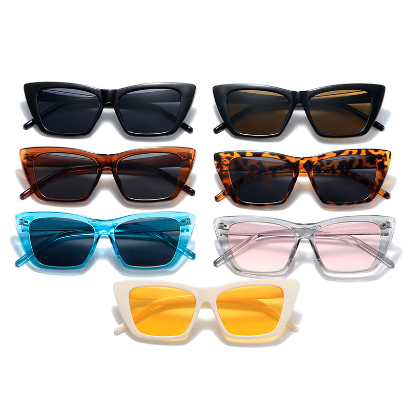 Women's trendy oversized sunglasses with innovative transparent frame Kalsten