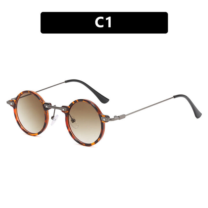 Women's fashionable round sunglasses with stylish metal frame and polarized lenses Kalsten