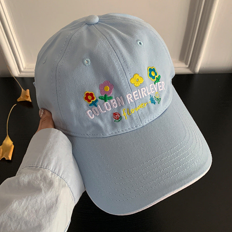 Women's Floral Embroidered Adjustable Cap Kalsten
