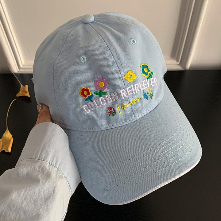 Women's Floral Embroidered Adjustable Cap Kalsten