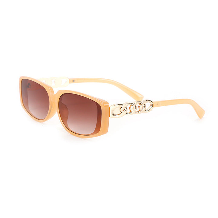 Women's square designer sunglasses with gold details Kalsten