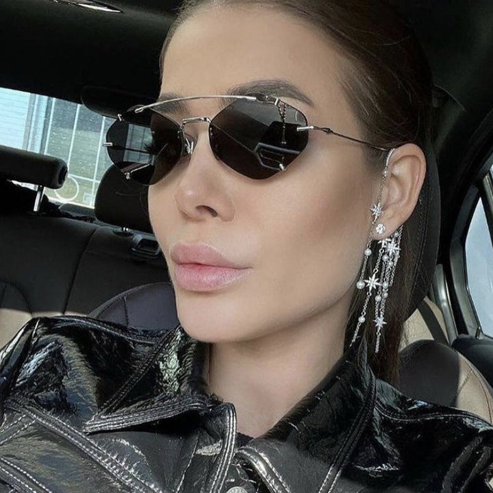 Women geometric sunglasses with ultra-light metal frame Kalsten
