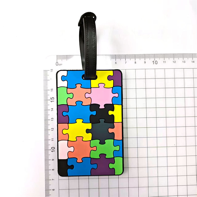 Unisex Luggage Tag in Creative Geometric Design Kalsten