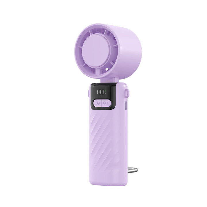 Unisex Digital Display Rechargeable Handheld Cooling Fan Kalsten