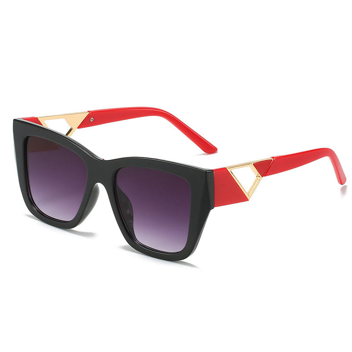 Women's Oversized Sunglasses with Modern Geometric Design and Elegant Metal Accent Kalsten