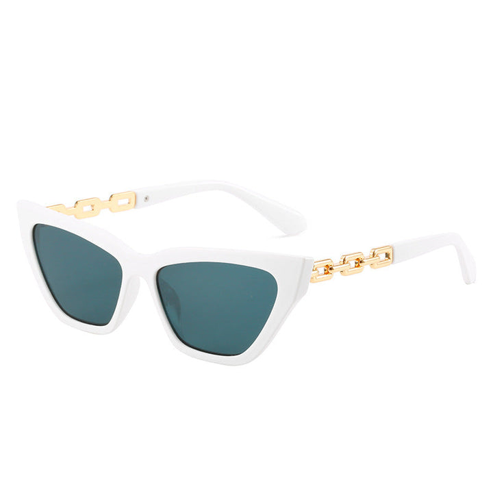 Women's Cat-Eye Sunglasses with Modern Chain Frame Kalsten