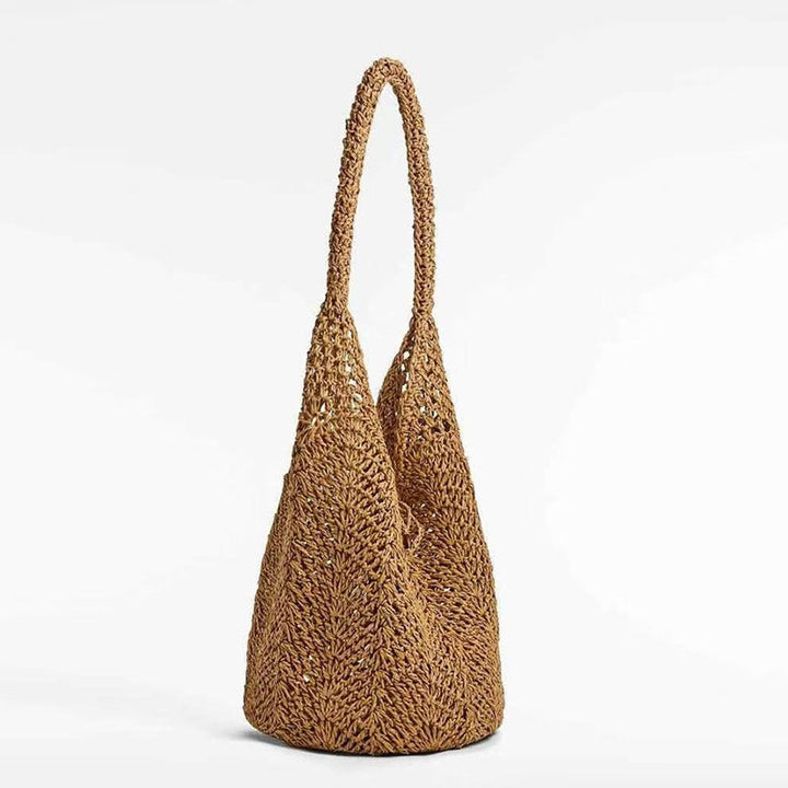 Hand-crocheted tote with deep slit Kalsten