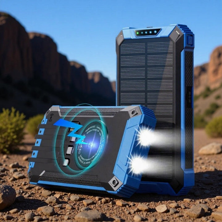 Solar-powered power bank with LED light Kalsten