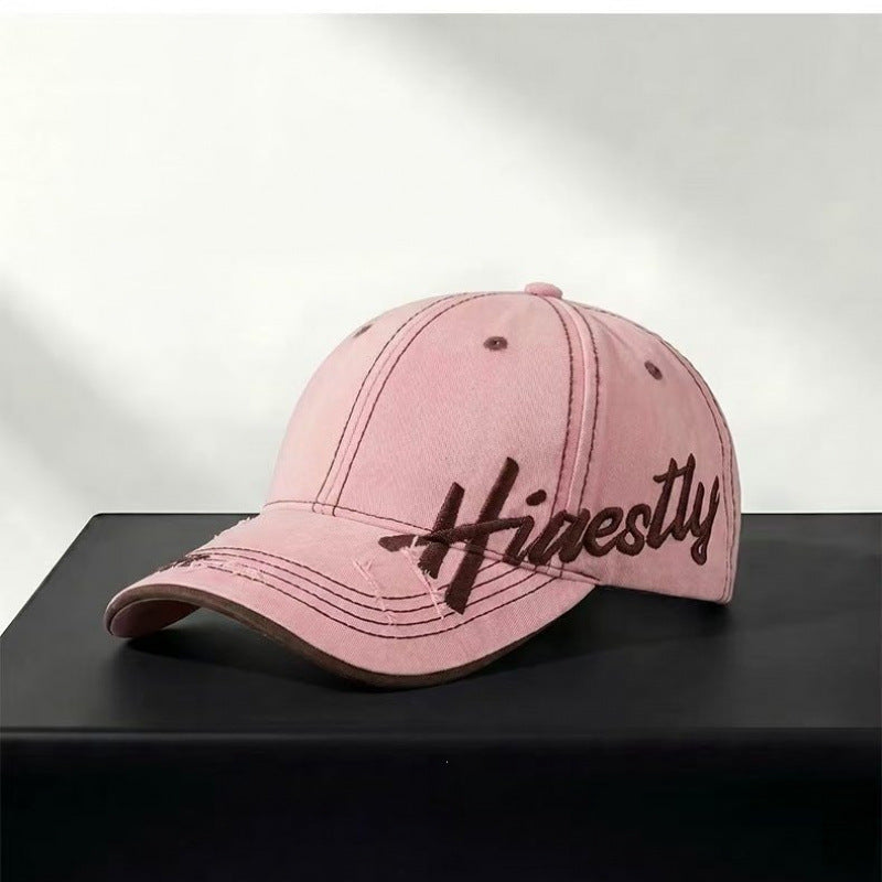 Women's Distressed Casual Graphic Baseball Cap Kalsten
