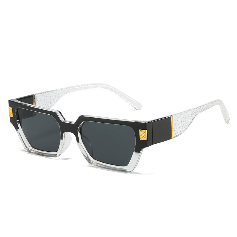 Ladies fashionable sunglasses with unique geometric frame and luxurious details Kalsten