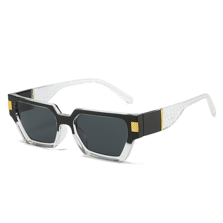 Ladies fashionable sunglasses with unique geometric frame and luxurious details Kalsten