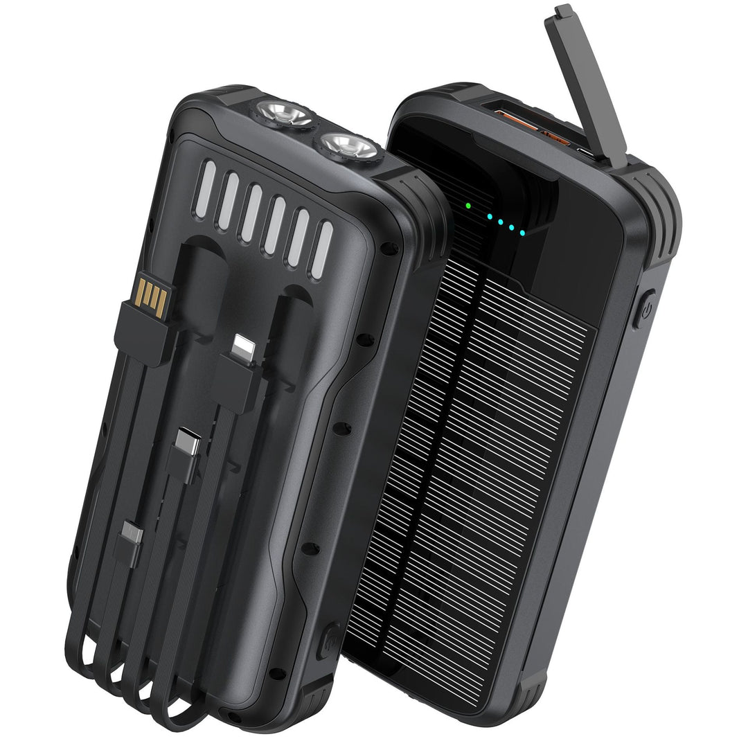 Portable solar power bank with multifunctional charging ports Kalsten