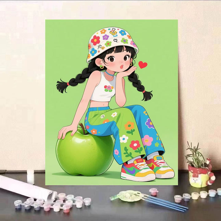 Playful Character Canvas Art Print Kalsten