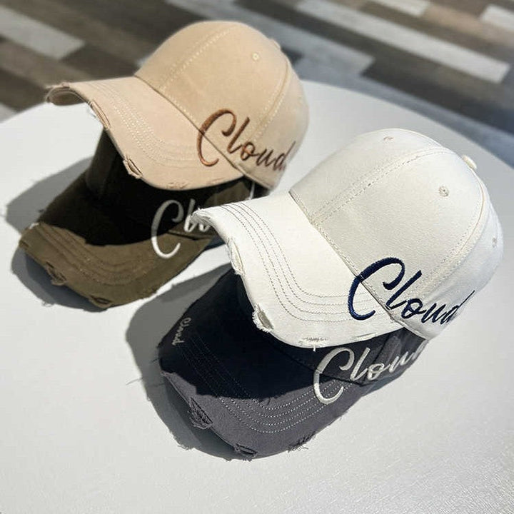 Women's Distressed Casual Cotton Baseball Cap Kalsten