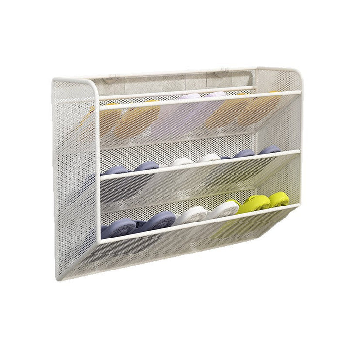slim overdoor mesh shoe rack organizer with ventilated angled shelf Kalsten