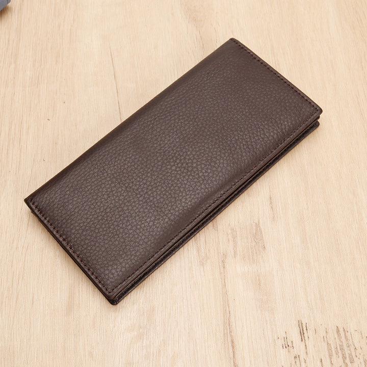 Textured Leather Long Wallet kalsten