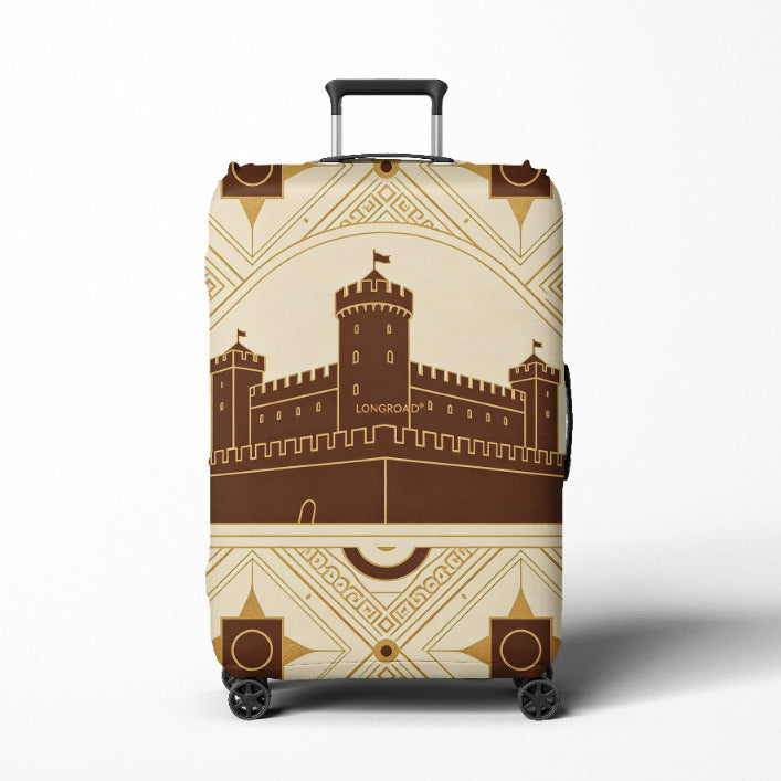 Women's Travel Trolley Kalsten  with elegant baroque pattern