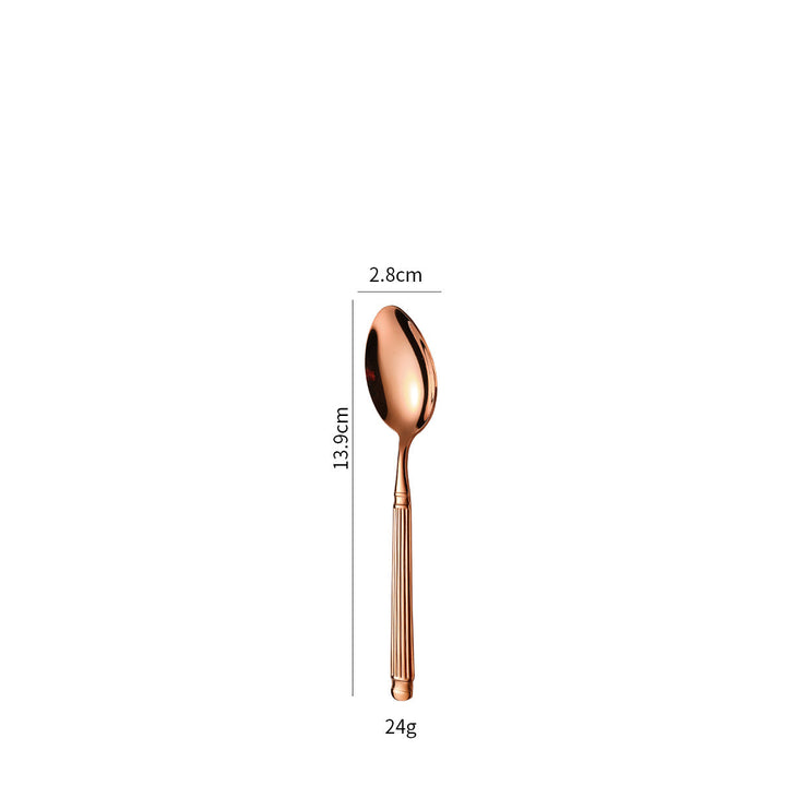 Elegant dessert spoon with exclusive surface design Kalsten