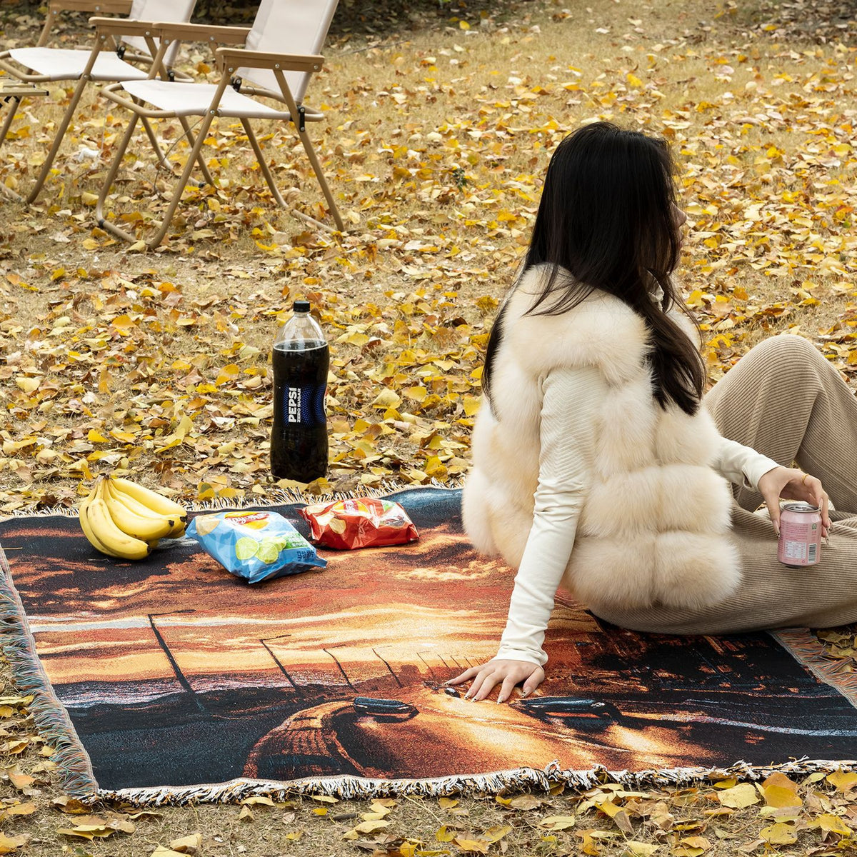 Scenic Landscape Tapestry Blanket