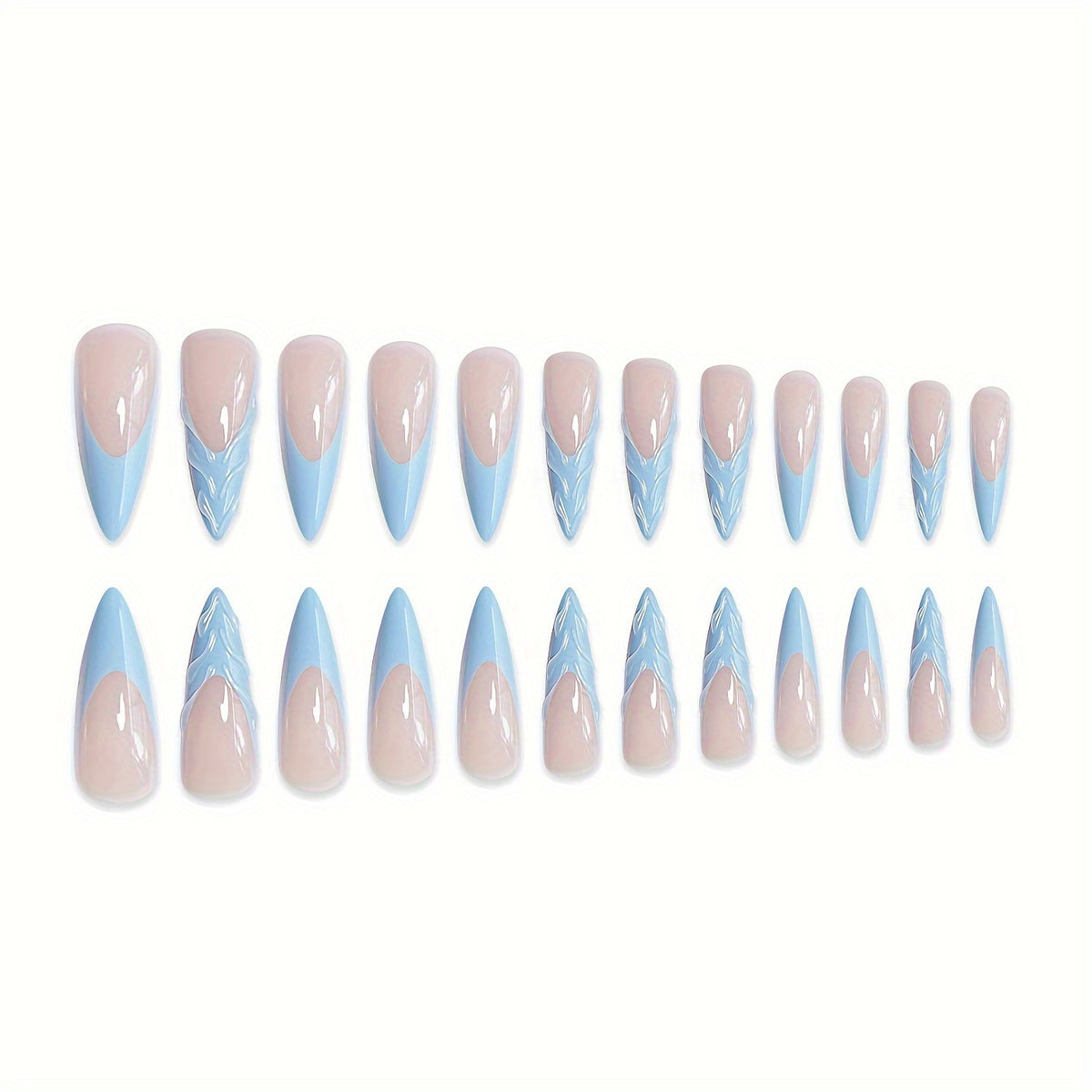 Artistic Leaf Design Press-On Nails Acalora