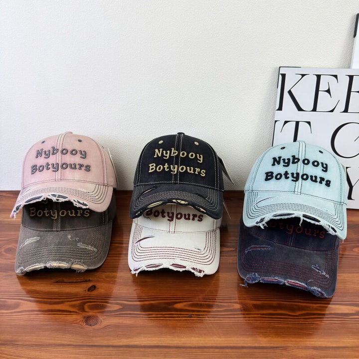 Women's Distressed Adjustable Baseball Cap Kalsten