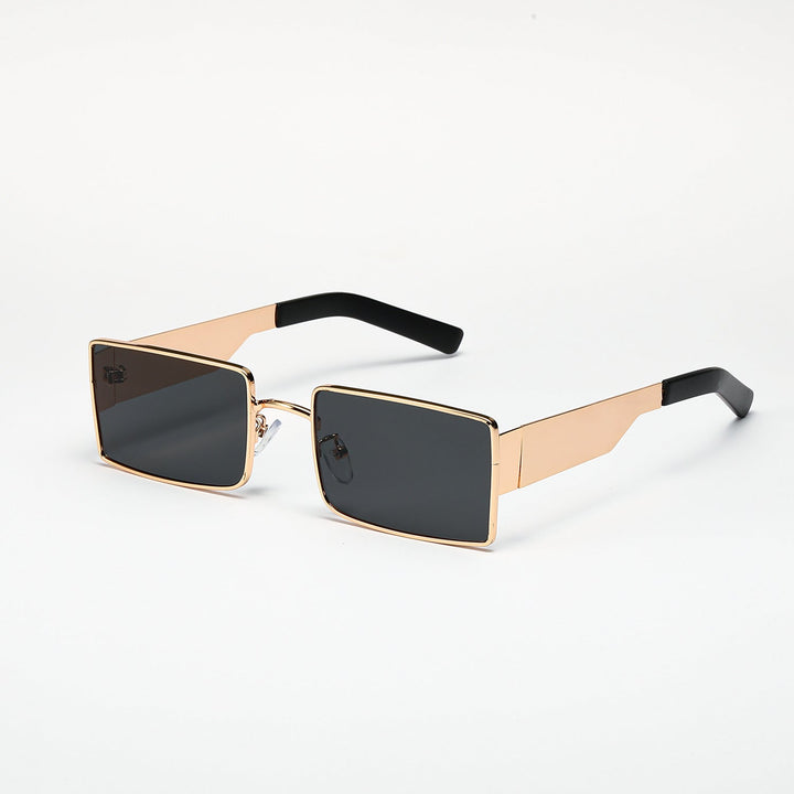 Ladies stylish rectangular sunglasses with modern metal frame Kalsten
