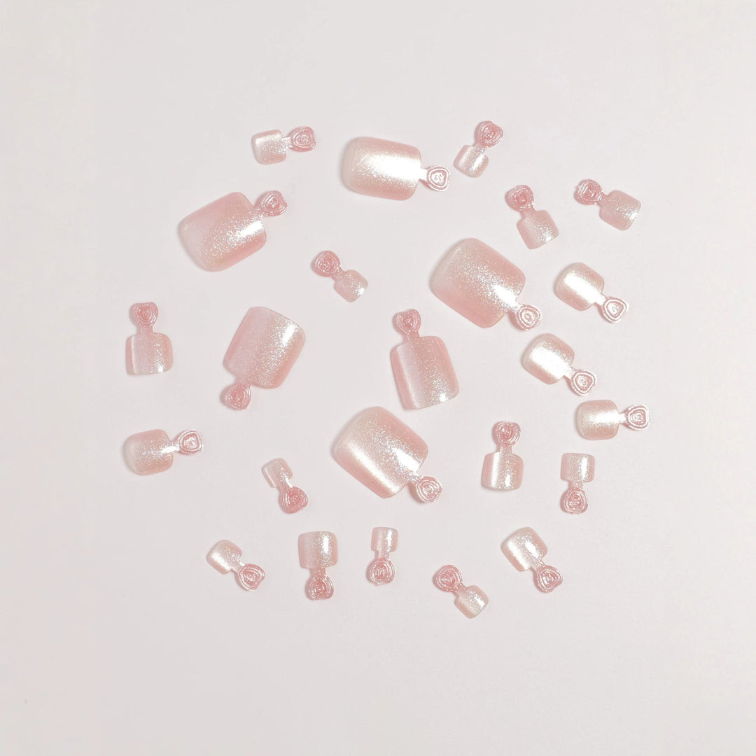 Premium Glittering Faux Gel Press-On Toes Kalsten