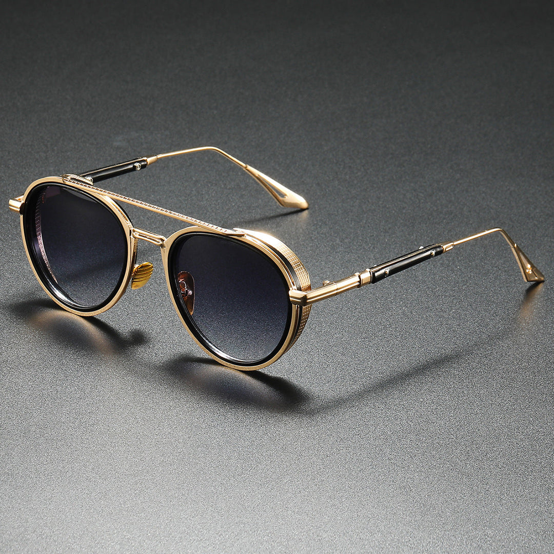 Women's Designer Sunglasses with Luxurious Metal Frame and Retro Accents Kalsten